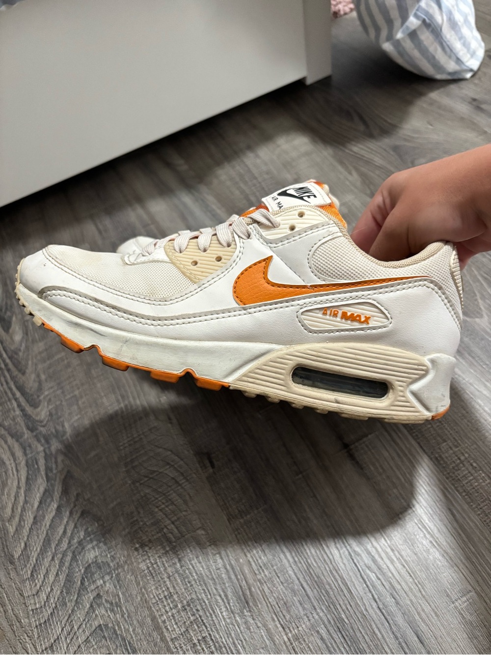 Nike Air Max 90 SE Orange White Sneakers